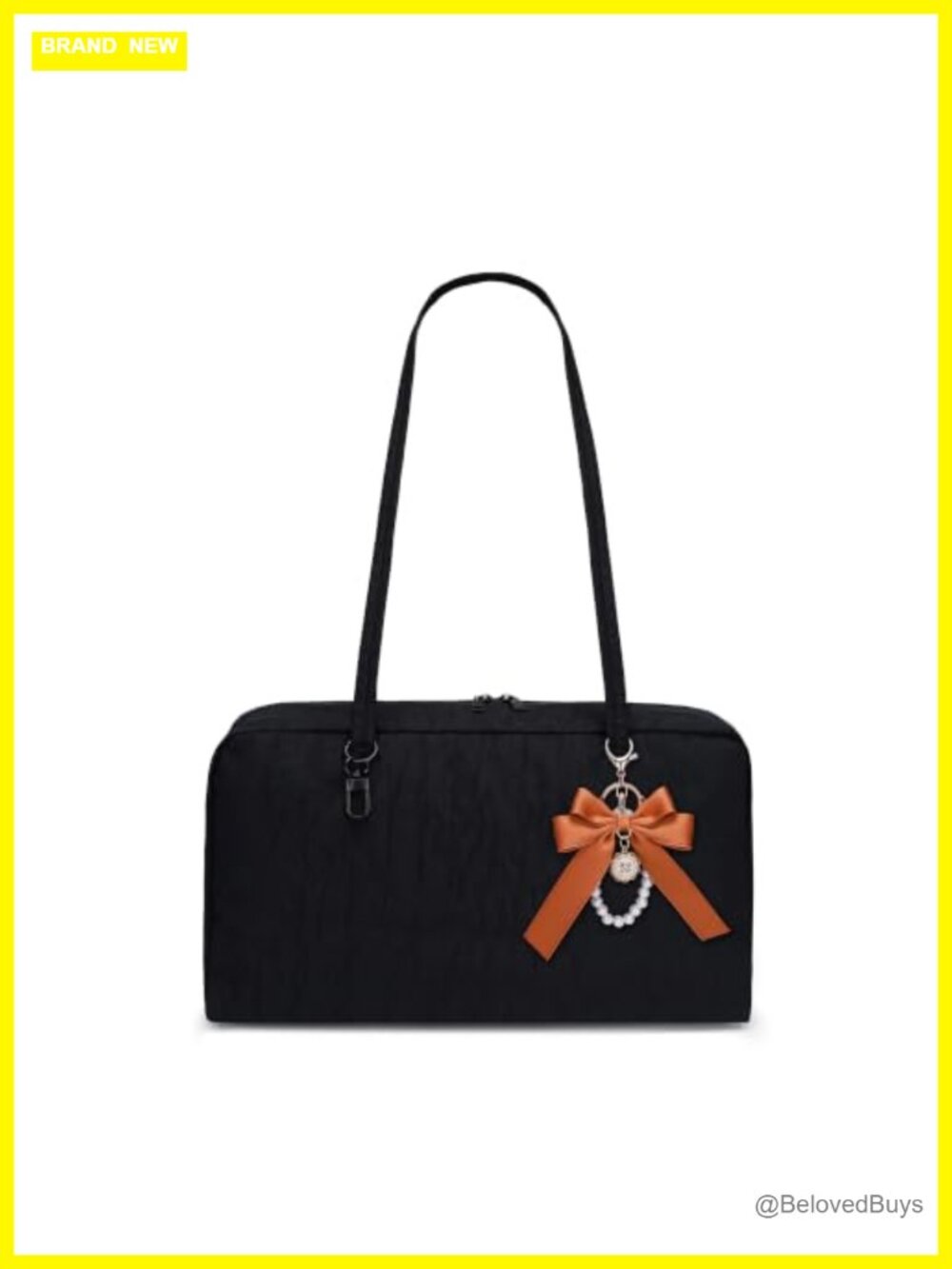 Nylon Slouchy Bowler Hobo Tote Bag